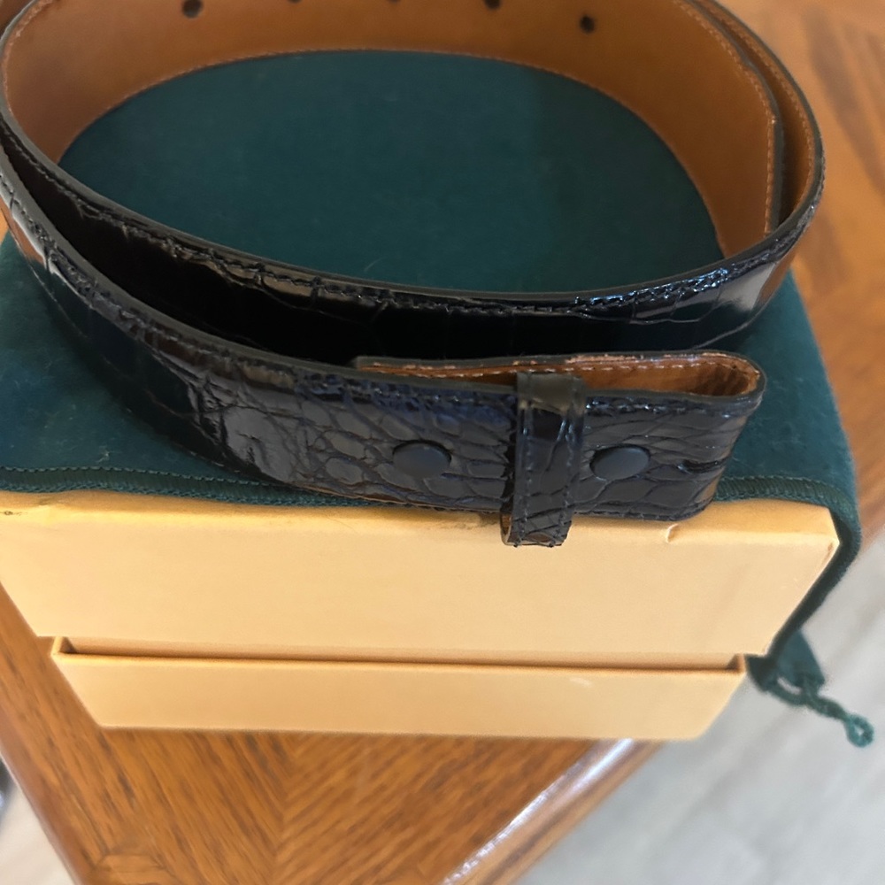 KIESELSTEIN- CORD VINTAGE BLACK GENIUNE ALLIGATOR  AUTHENTIC